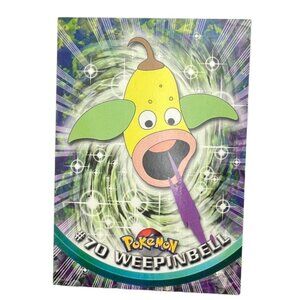 Weepinbell Pokemon Card Topps #70 TV Animation Edition Series Black Logo